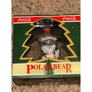 Coca Cola Polar Bear Bottle Opener Ornament 1995 Holiday Collection‎ NIB